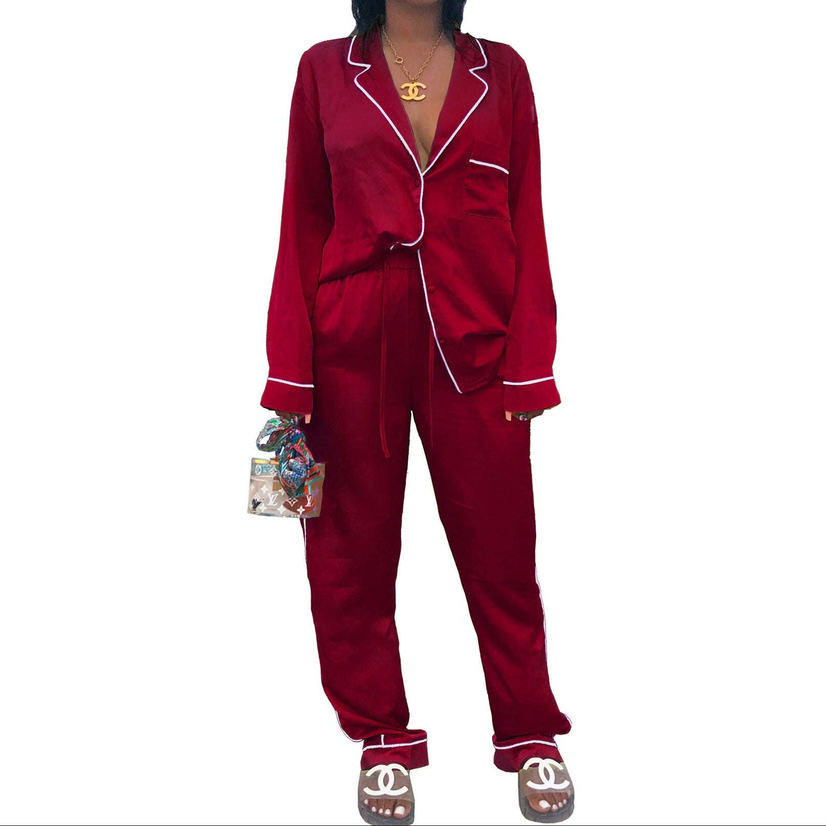 Mysig och svalkande pyjamas i silke