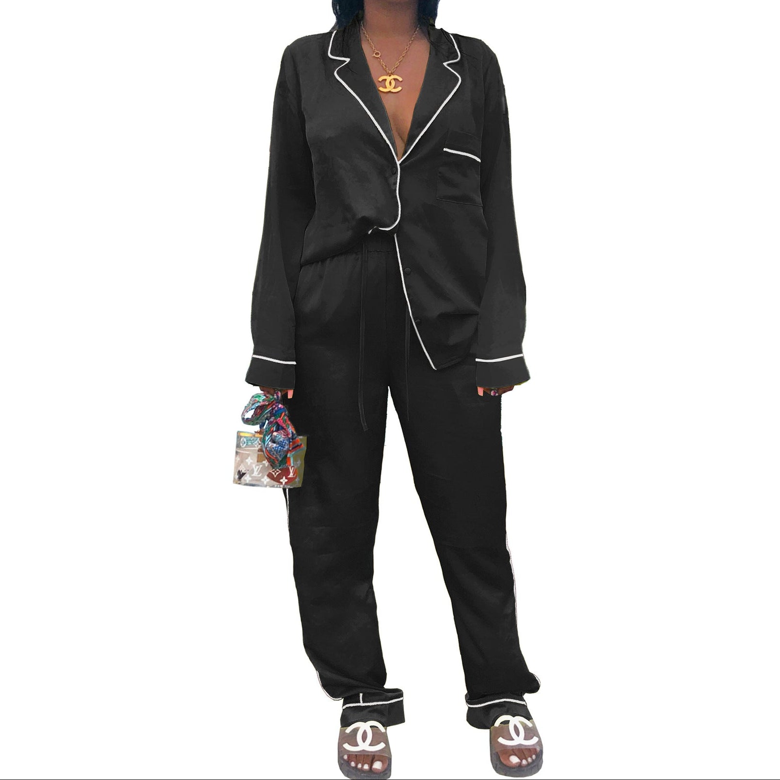 Mysig och svalkande pyjamas i silke