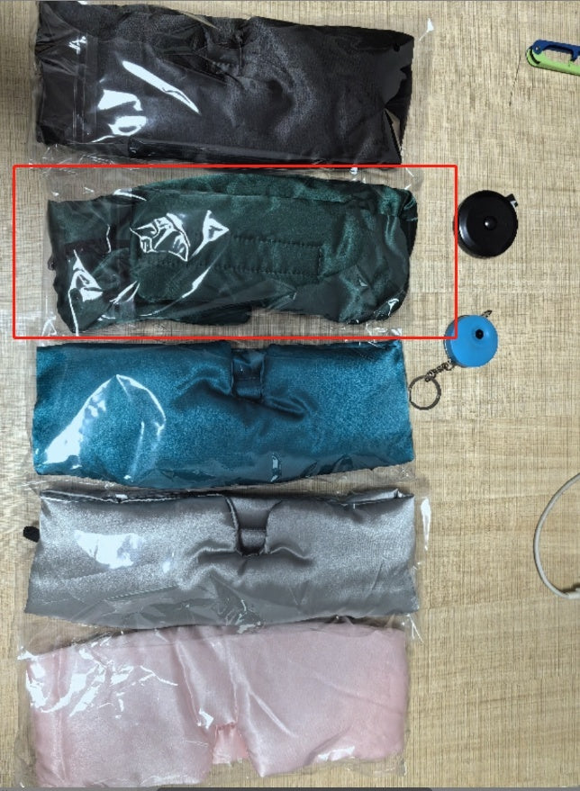 Tjock silkes sovmask - mjuk och svalkande