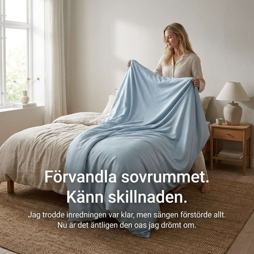 Lyxigt svalkande påslakan i silke